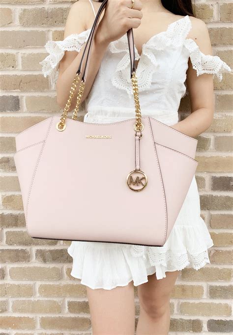 michael kors pink blossom tote